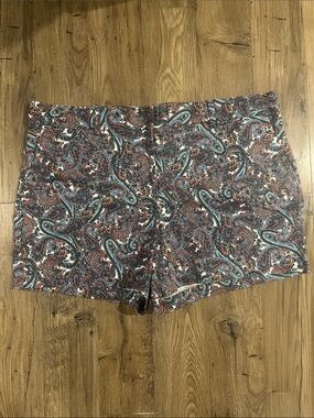 Paisley Print Women’s Shorts - Multicolor 4.5 Inseam
